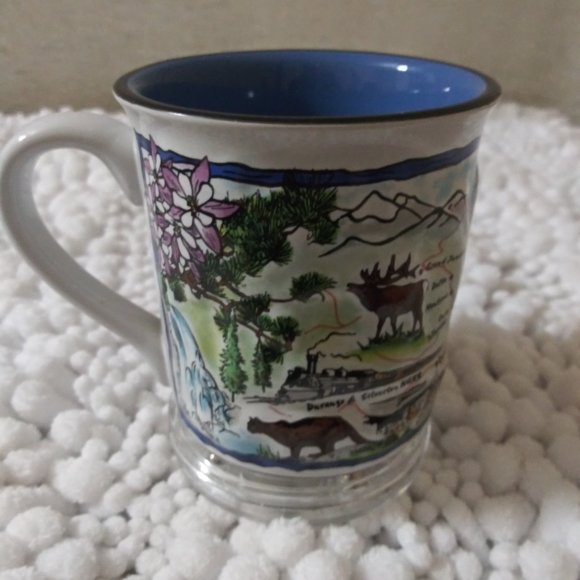 Vintage Colorado State Souvenir Collectible Sightseeing Map 8oz Coffee Mug - Picture 6 of 6